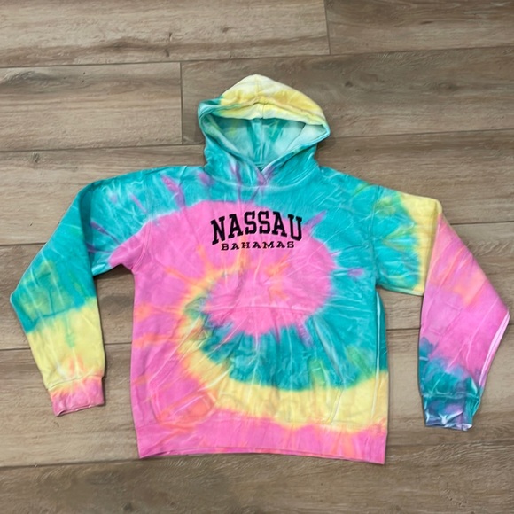 Tie dye Nassau hoodie size XL youth - Picture 1 of 5